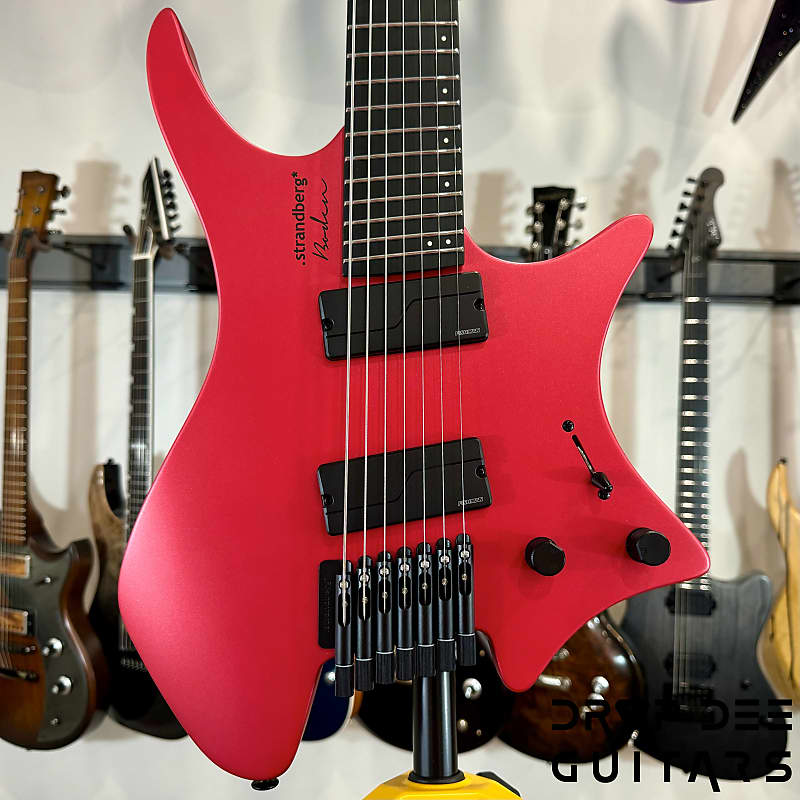 Strandberg Boden Metal NX 7 Headless Multiscale 7-String Electric Guitar w/ Bag-Blood Red | Reverb