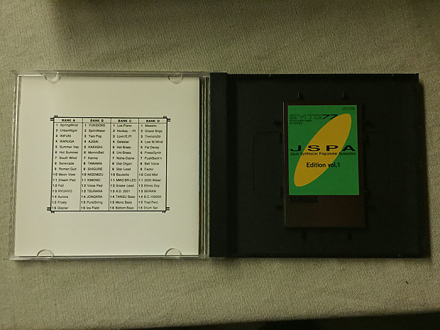 RARE! JSPA Yamaha SY77/TG77 Voice and Data Card 
