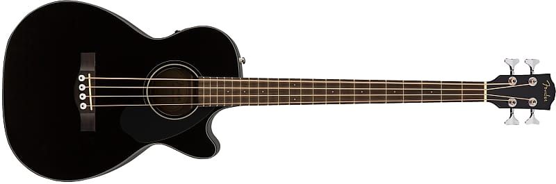 Fender CB-60SCE Acoustic Electric Bass 0970183006 - Black image 1