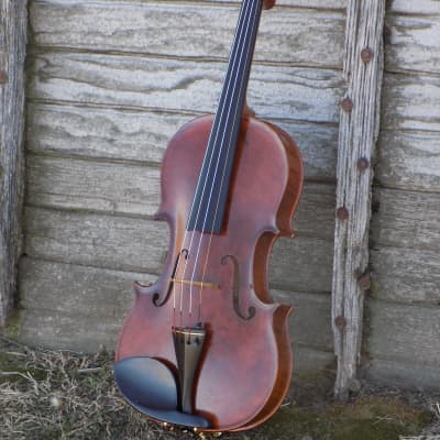 Professional Violin, Antique Dark Brown Varnish, Handmade in Kansas USA by Colton Mulder, Crow Creek Fiddles 2023 image 4