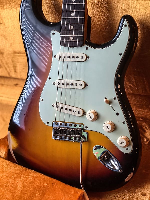 1963 Fender Custom Shop w/Flamed Neck* Stratocaster Relic 3-color sunburst "The 63" 2015 image 1