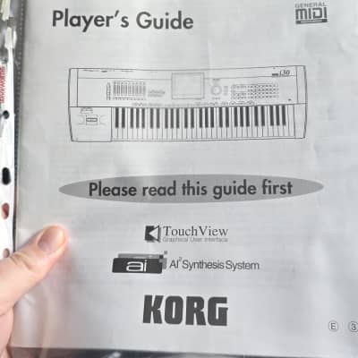 original Korg i30 1998 parameter guide/ players guide and performance notes + floppy Disks