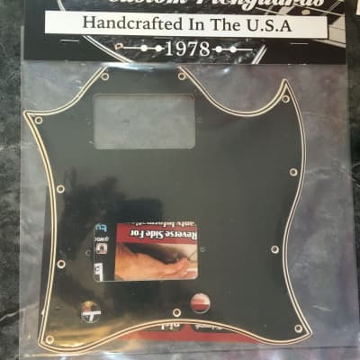 5 ply Black/Cream WIDE BEVEL Pickguard for Epiphone Les Paul