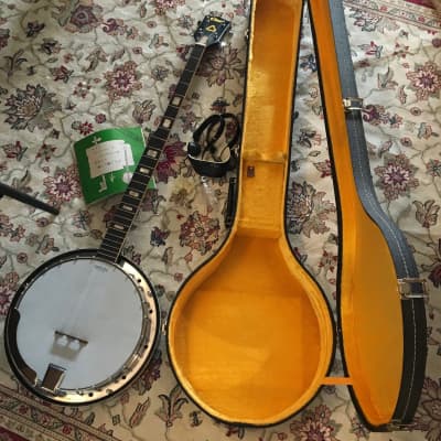Vintage Vine VF-5R / 5 string Long Neck Banjo w/Case from