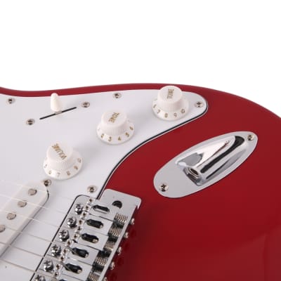 Glarry GST Maple Fingerboard Electric Guitar - Red image 7
