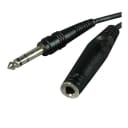 Hosa Technology Stereo 1/4  Female Phone to 1/4  Male Phone TRS Headphone Extension Cable, 10'