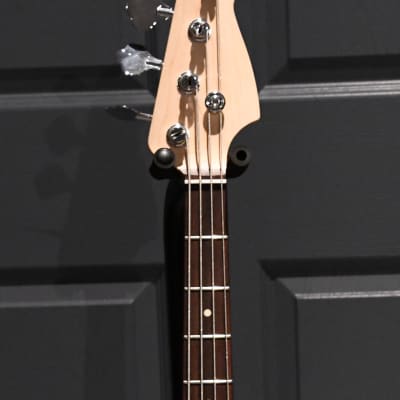 Mirror Blue Partscaster Precision Bass. New All-Parts FENDER-licensed JAZZ Bass neck. Featherweight! image 4