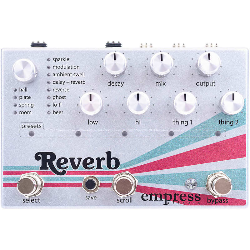 Empress Effects Reverb True Buffered Bypass Guitar Effects Stompbox FX Pedal image 1