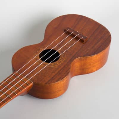 Kumalae Style 2 Soprano Ukulele, c. 1920, black gig bag case. image 7