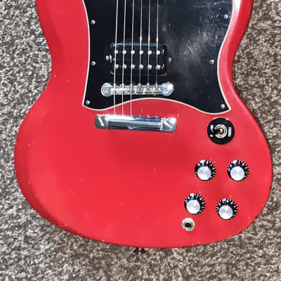 Vintage 1990 Gibson SG Special Electric guitar Ferrari red made in the USA image 6