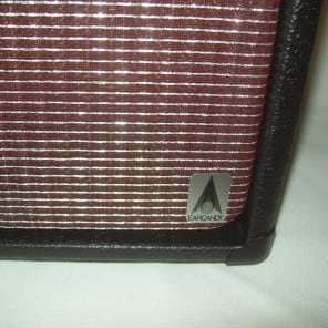 guitar & bass speaker cab cabinet amp Ox Blood grill cloth w/ silver stripe 36"x36" amp cab Repair image 3
