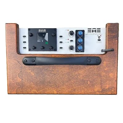 Elite Acoustics EAE D6-58 120W Acoustic Amp with Six Chan Digital Mixer, LFP Battery and Bluetooth WOOD image 1