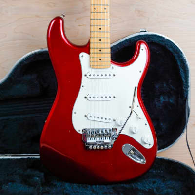 Fender ST-557 Contemporary Series Stratocaster SSS MIJ w/ System One Tremolo 1984 Candy Apple Red w/ Hard Case for sale