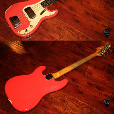 1963 Fender Precision Bass Fiesta Red image 2