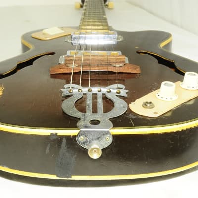 Teisco ep-8 1960s Full Acoustic Electric Guitar Ref No 4777 image 7