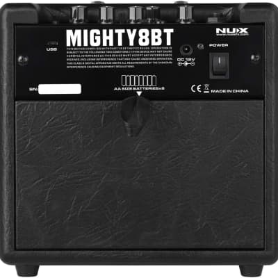 NUX Mighty 8BT 8-watt Portable Electric Guitar Amplifier with Bluetooth, Guitar and Microphone Channels,Mobile APP (with Bluetooth) image 4