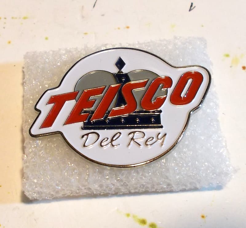 Teisco Del Rey Headstock Logo / Badge  1960's image 1