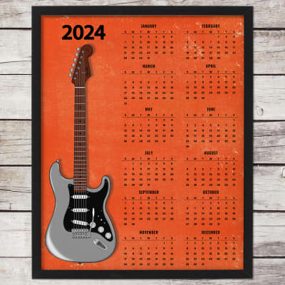 Vintage Guitar Wall calendar 1998, 1999, 2000, 2001 - Gorgeous 