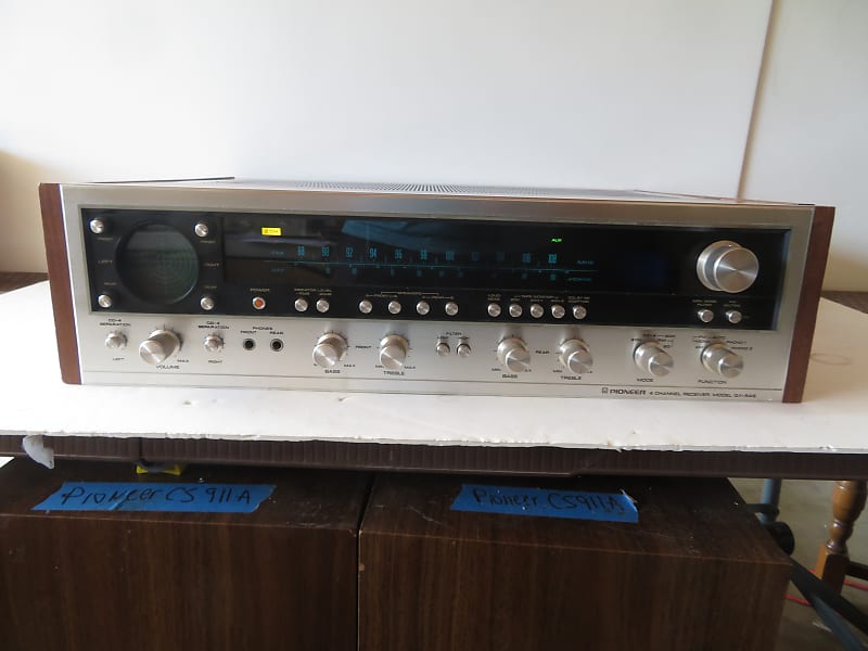 Pioneer QX 949 Quadraphonic receiver mid 1970&#039;s - silver faceplate  			