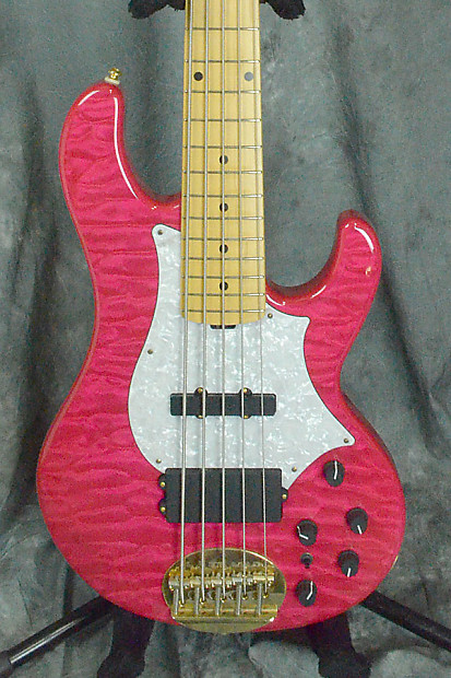 Lakland SL55-69 Tetsuya Signature Model See Thru Pink | Reverb