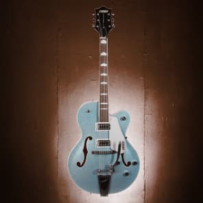 Gretsch Limited Fsr G5420T Electromatic Hollow Body Electric Guitar- Ice Blue Metal Flake image 10