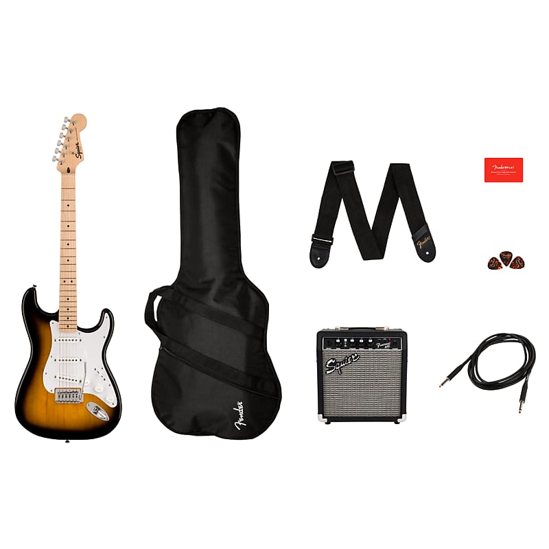 Squier Sonic Stratocaster Pack with Frontman 10G Amp image 1