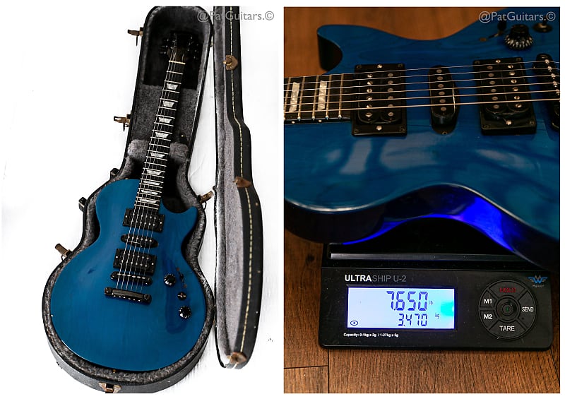 1992 Gibson Les Paul Studio Lite M-III in Trans Blue 7.6lbs