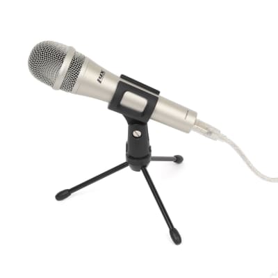 LyxPro HHMU-10 Cardioid Dynamic USB Microphone for Home Recording, Voice Over & Podcasting, Includes Desktop Tripod Stand & USB Cable image 5