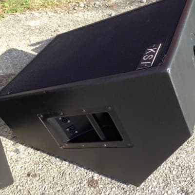 KSI Bi Amp Coaxial Floor Monitors B&C And PAS Loaded   ALL 4 for this price!!! image 1