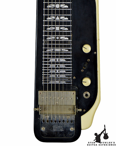 1967 Supro Jet Airliner 8 String Lap Steel w/ Legs Black 1967 Supro Jet Airliner 8 String Lap Steel w/ Legs Black