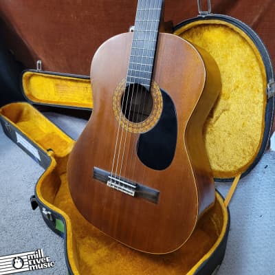 Kinnaird Classical Acoustic Guitar Vintage Solid Spruce Mahogany w/ Hard Case for sale