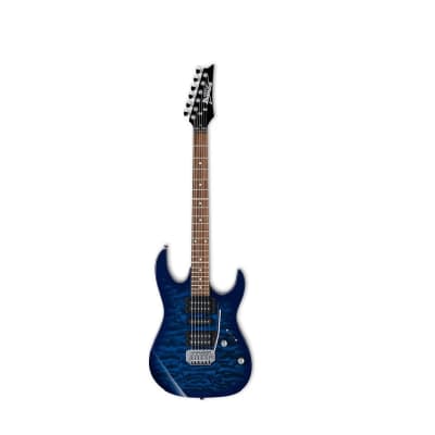 Ibanez GRX70QA GIO 6-String Right-Hand Electric Guitar (Transparent Blue Burst) for sale