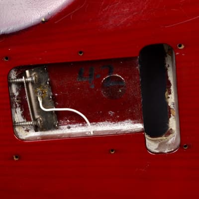 1997 Vintage Fender Stratocaster Plus Body Crimson Burst Original USA Strat 1990's image 12