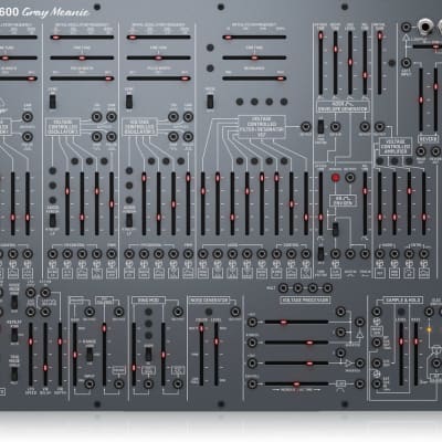 Behringer 2600 Gray Meanie Arp 2600 Analogue Synth Cone image 3