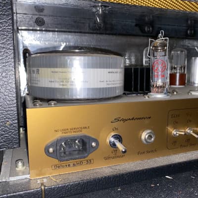 Stephenson 30 WATT Custom Deluxe Amplifier 2000’s Black/gold image 7