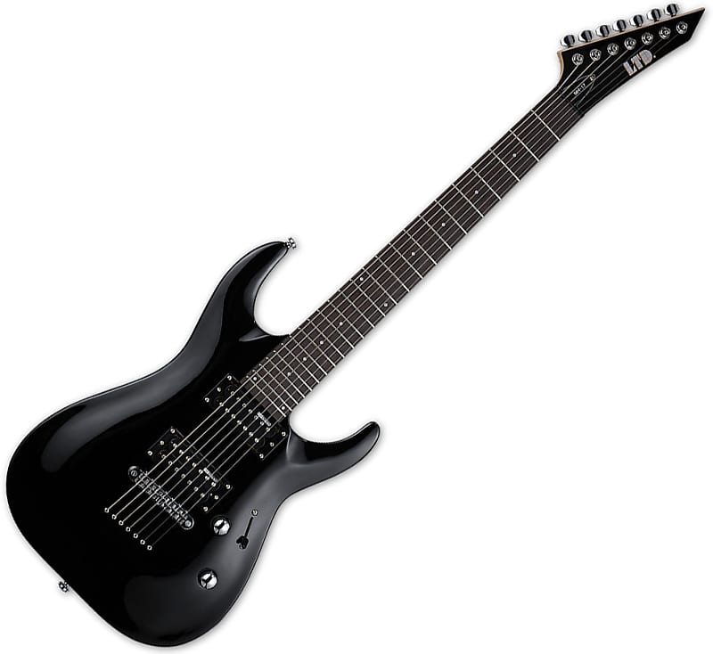 LTD - MH-17 - Black - 7 corde - c/borsa | Reverb