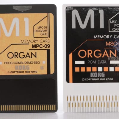 Korg MSC-9S / MSC-09 Organ PCM Data Cards for Korg M1 #44172