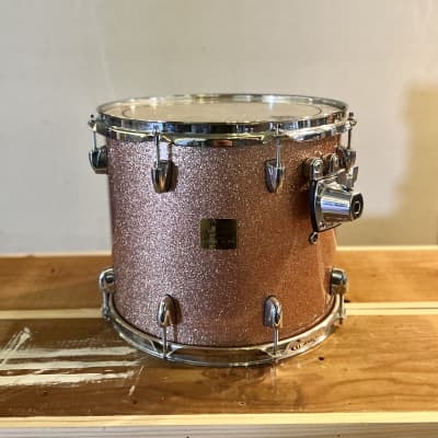 Yamaha Maple Custom Absolute 14” Tom drum - Pink champagne sparkle original vintage MIJ Japan image 4