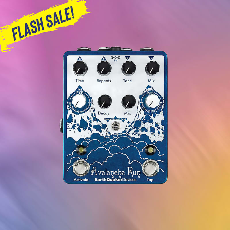 EarthQuaker Devices Avalanche Run Stereo Reverb & Delay with Tap Tempo