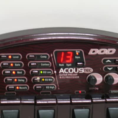 DOD Acoustic Guitar Multi Effects Preamp Floor Pedal w/ AC Adapter    Acoustec image 2