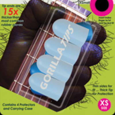 Gorilla Tips Fingertip Protectors - Clear Extra Small for sale