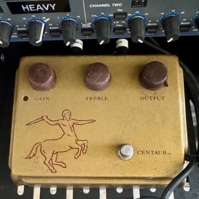 Reverb.com listing, price, conditions, and images for klon-centaur-gold-horsie