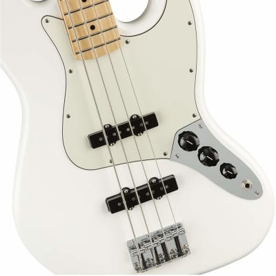 Fender Player Jazz Bass, Maple, Left Handed - Polar White image 3