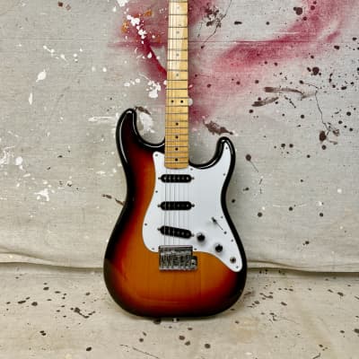 1980's Fender Stratocaster 2 Knob Dan Smith Strat Sunburst 1983-1984 image 2