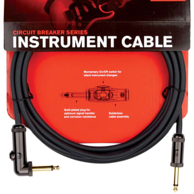 Planet Waves PW-AGRA-10 Circuit Breaker Instrument Cable, Right-Angle, 10 feet image 3