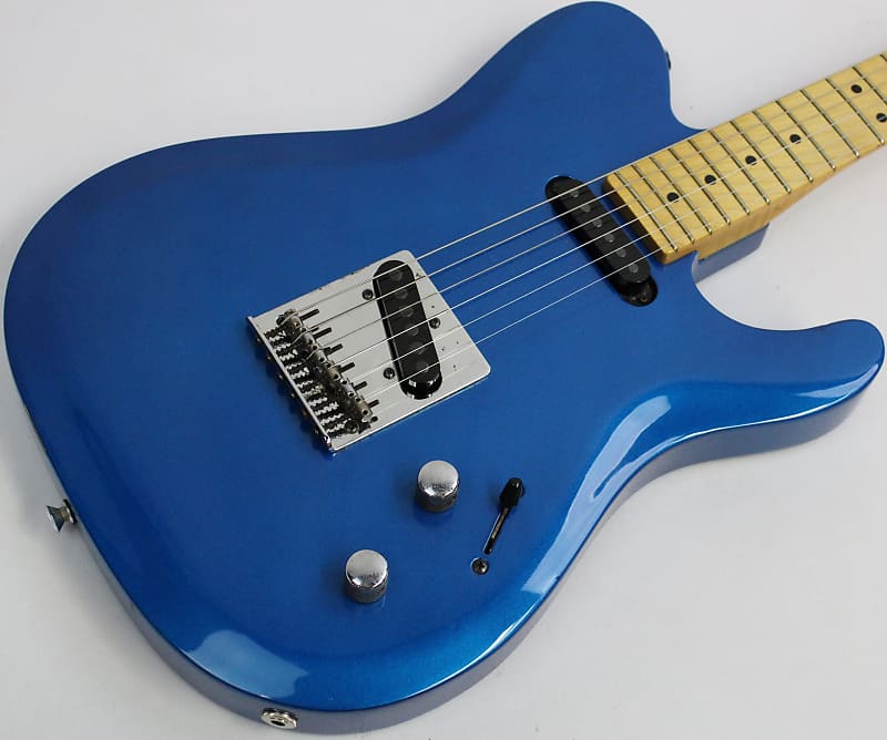 Vintage 1989 Peavey Generation Series Standard Tele-Style Electric Guitar, Blue image 1