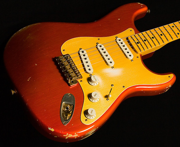 Fender Custom Shop 1956 Stratocaster Relic Candy Tangerine image 1