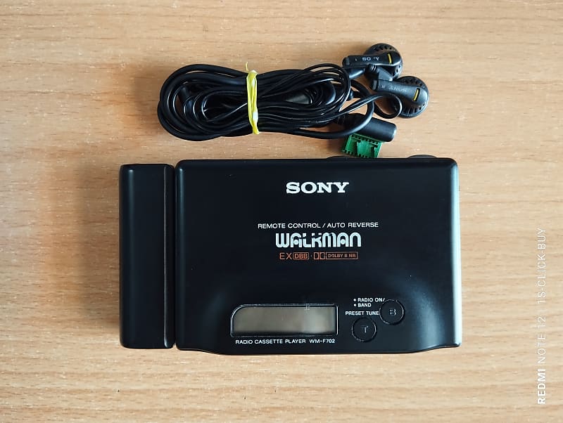 Sony Walkman radio Cassette WM- F702 black Cassette player Junk for repair  | Reverb Sweden