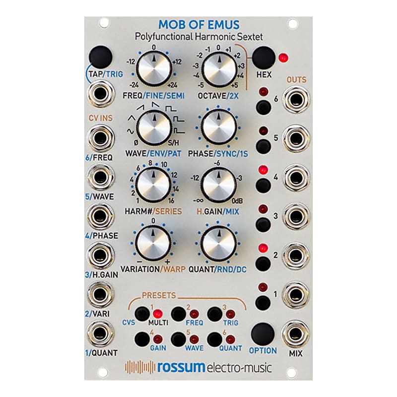 Rossum Electro-Music Mob of Emus Polyfunctional Harmonic Sextet Eurorack  Module