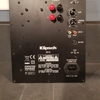 Klipsch sw hot sale 112 amplifier